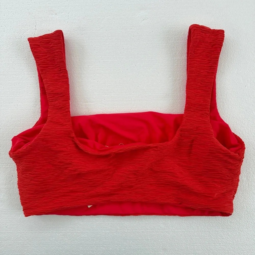 Mara Hoffman Raina Textured Bralette Bikini Top